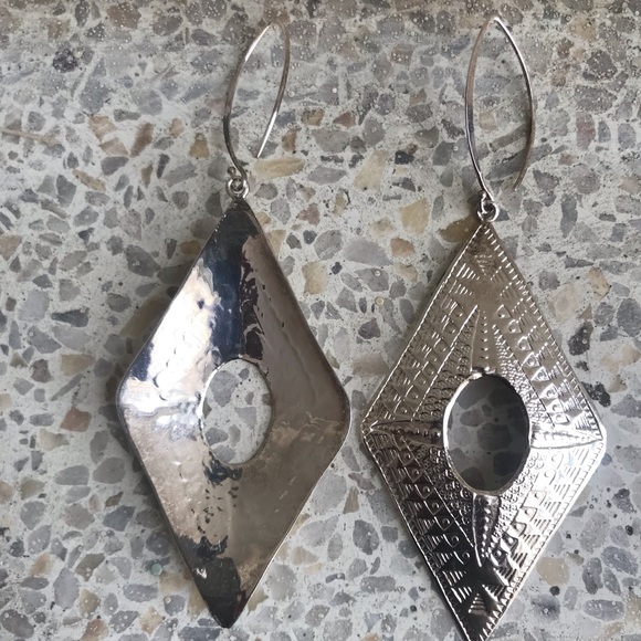 Ethnic silver earrings - Picture 4 of 4